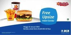 Free Upsize Untuk Semua Combo di Carls Junior