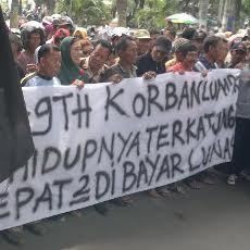 9 Tahun Menderita, Korban Lumpur Lapindo Peta Terdampak Datangi Kantor DPRD