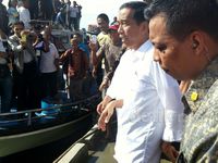 Jokowi Blusukan di Tempat Pelelangan Ikan di Gorontalo
