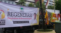 Perang Spanduk 3 Caketum Golkar di Munas Jakarta