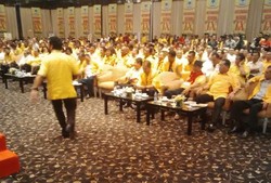 Pidato di Munas Jakarta, Yorrys Bakar Semangat Peserta