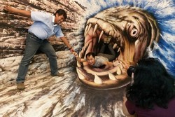 Turis Dimakan Ikan Monster di Trick Eye Museum Singapura
