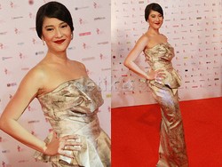 Foto: 6 Aktris Indonesia Tampil dalam Gaun Bernuansa Emas di FFI 2014