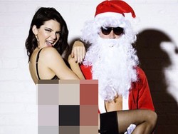 Kendall Jenner Foto Seksi Ber-lingerie Bareng Sinterklas