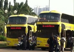 Jajal Bus Tingkat, Ahok Menumpang dari Monas ke Balaikota DKI