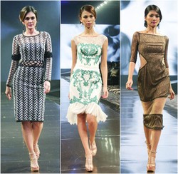 Arantxa Adi Rilis Koleksi Gaun Feminin dengan Teknik Laser Cut