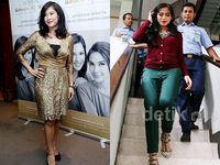 Cantiknya Dian Sastro, Jessica Iskandar Bak Pohon Natal di Persidangan
