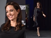 Wajah Sumringah Angelina Jolie