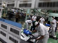 Intip Pembuatan Motor Honda di Karawang