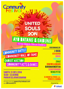 Indosat Dukung Community Festival 2014 United Souls