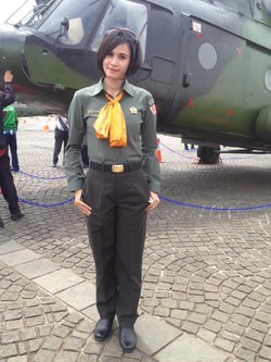 Serda Cantik ini Ingin Jadi Penerbang Wanita Pertama TNI AD