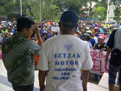 Ratusan Pengemudi Betor di Yogya Demo Tuntut Dilegalkan