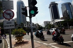 Motor Dilarang Melintas di HI Besok, Polisi Jaga Setiap Persimpangan