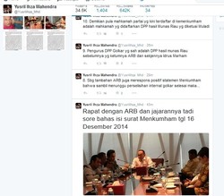 Jadi Penasihat Hukum Kubu Ical, Ini Saran Yusril Ihza Mahendra