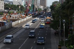 Beginilah Pemandangan HI Saat Tak Ada Satu pun Motor yang Melintas