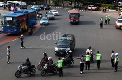 Jaga Thamrin-Medan Merdeka Bebas dari Motor, Polisi Bekerja 3 Shift