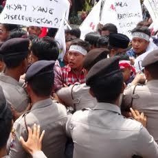 Unjuk Rasa Dana Penyelewangan DAK di Sumenep, Dua Mahasiswa Diamankan