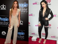 Jennifer Lopez Pamer Belahan Dada, Charli XCX Seksi Ber-jumpsuit Ketat