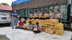 Gagal Selundupkan 837 Kg Ganja Aceh ke Jakarta, 4 Pria Dibekuk