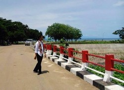 Begini Gaya Jokowi Saat Lihat Perbatasan RI-Timor Leste di Atambua