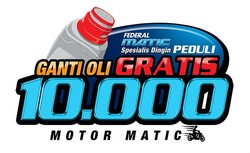 Federal Matic Spesialis Dingin Peduli Ganti Oli Gratis 10.000 Motor Matic
