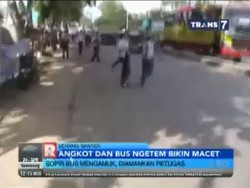 Dilarang Ngetem, Sopir Bus Mengamuk dan Menantang Duel Petugas