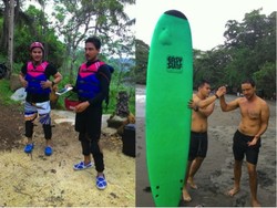 Seru! Body Rafting dan Surfing di Pangandaran