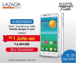 Alcatel Onetouch Flash Sudah Bisa Dipesan Online. Bagaimana Caranya?