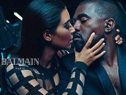 Mengintip Keintiman Kim Kardashian dan Kanye West di Iklan Balmain