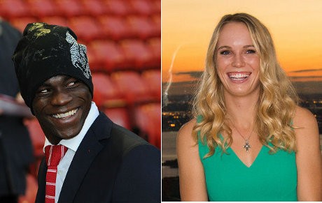 Balotelli & Wozniacki, Si Raja & Ratu Twitter 2014