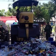 Polres Banyuwangi Musnahkan 80 Ribu Liter Miras
