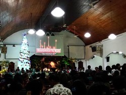Kebaktian Malam Natal di GKI Kwitang Berjalan Tertib dan Aman
