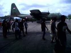 Diangkut Hercules dari Halim, TKI Ilegal Asal Sumut dan Aceh Tiba di Medan