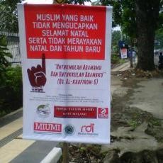 Akhirnya Kota Malang Bersih Banner Larangan Ucapan Natal