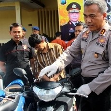 Komplotan Pelaku Curanmor Antar Kota Dibekuk, 2 Orang Ditembak