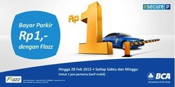 Bayar Parkir Hanya Rp 1,- dengan Flazz BCA