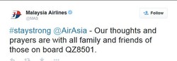 Dukungan Malaysia Airlines Untuk AirAsia Terkait Pesawat Hilang