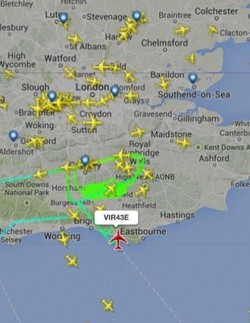 Landing Gear Bermasalah, Pesawat Virgin Atlantic Berputar-putar di Inggris