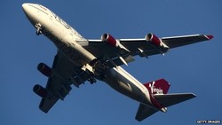 Akan Mendarat di Bandara Gatwick, ini Penampakan Pesawat Virgin Atlantic