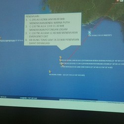 Basarnas Pastikan Lokasi Jatuhnya AirAsia QZ 8501