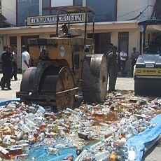 Knalpot Brong dan Narkoba Dimusnahkan di Polres Sumenep