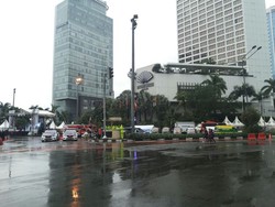 Jelang Jakarta Night Festival, Lalu-lintas di HI Mulai Dialihkan