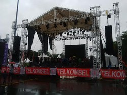 Begini Persiapan Panggung Utama JNF di Silang Monas