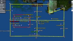 Begini Formasi Kapal-kapal Pencari AirAsia QZ8501