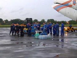 Pesawat Beriev Be-200 Rusia Terbang Lagi ke Pangkalan Bun Antar Rombongan Kedua