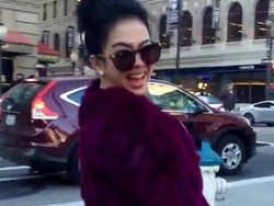 Syahrini: Salam Tak Tok Tak Tok Seperti Itu dari San Francisco!