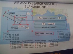 Ini Persebaran 8 Pesawat dan Helikopter di Pencarian AirAsia Hari Ke-9