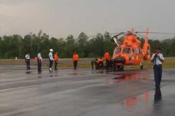 3 Kantong Jenazah Diturunkan dari Helikopter Basarnas di Pangkalan Bun