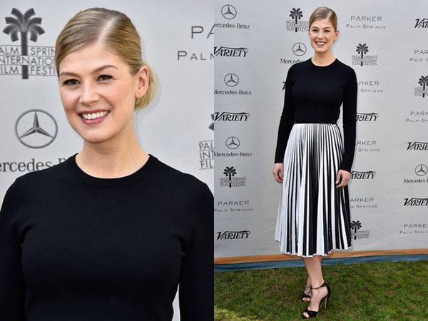 Penampilan Rosamund Pike Pasca Melahirkan