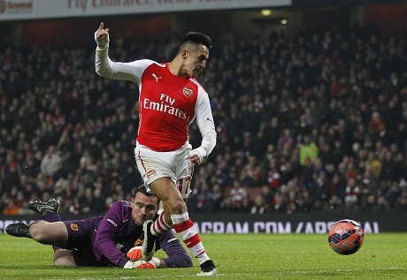Gol Mertesacker dan Alexis Loloskan Arsenal